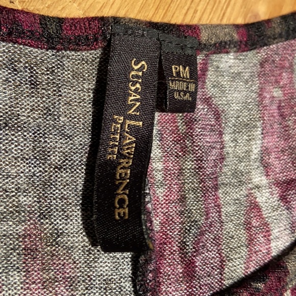 Susan Lawrence Petite Blouse shirt Sz PM - Picture 8 of 8